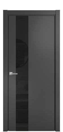 Дверь межкомнатная Ветро 14 Цвет Антрацит Покрытие Эмаль  Наличник L 75 Цена 47073