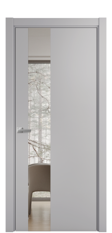 Дверь межкомнатная Ветро 14 Цвет Галечный Покрытие Эмаль  Наличник L 75 Цена 47073
