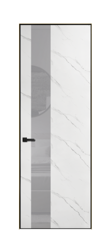 Дверь межкомнатная Ветро 14 Цвет Монте софт Покрытие ПВХ ФАКТУРНЫЕ Наличник Скрытый короб золото Цена 45351