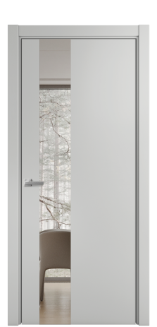 Дверь межкомнатная Ветро 14 Цвет Телегрей Покрытие Эмаль  Наличник L 75 Цена 45575