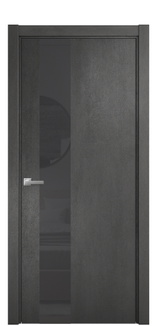 Дверь межкомнатная Vetro 14 Цвет Камень темный Покрытие ПВХ ORIGINAL Наличник L 75 Цена 34100