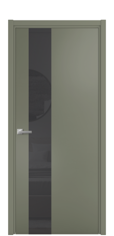 Дверь межкомнатная Vetro 14 Цвет Зеленый Покрытие Эмаль  Наличник L 50 Цена 47073