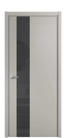 Дверь межкомнатная Vetro 14 Цвет Ясень Серый Шелк Покрытие Шпон крашеный  Наличник L 50 Цена 48775
