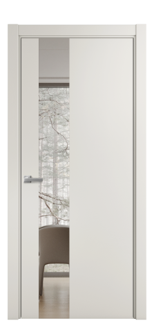 Дверь межкомнатная Vetro 14 Цвет Лайт Грей Покрытие ПВХ SOFT (ПЭТ) Наличник L 75 Цена 28580