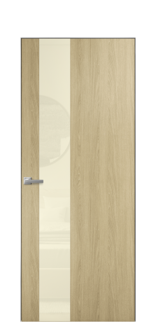 Дверь межкомнатная Vetro 14 Цвет Maderaira oak amber Покрытие ПВХ WOOD NATURAL Наличник Скрытый короб хром Цена 57610