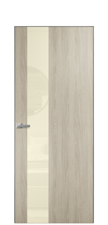 Дверь межкомнатная Vetro 14 Цвет Maderaira oak sand Покрытие ПВХ WOOD NATURAL Наличник Скрытый короб хром Цена 57610