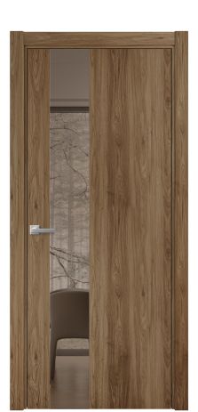 Дверь межкомнатная Vetro 14 Цвет Орех NY классический Покрытие ПВХ WOOD NATURAL Наличник L 75 Цена 34050