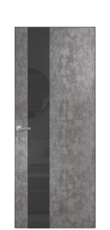 Дверь межкомнатная Vetro 14 Цвет Ice cacao Покрытие ПВХ ORIGINAL Наличник Скрытый короб хром Цена 42010