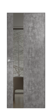 Дверь межкомнатная Vetro 14 Цвет Ice cacao Покрытие ПВХ ORIGINAL Наличник Скрытый короб хром Цена 42510