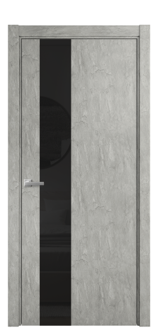 Дверь межкомнатная Vetro 14 Цвет Скол камня грей Покрытие ПВХ ORIGINAL Наличник L 75 Цена 33550