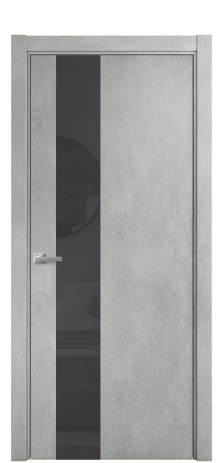 Дверь межкомнатная Vetro 14 Цвет Бетон серый Покрытие ПВХ ORIGINAL Наличник L 75 Цена 33550