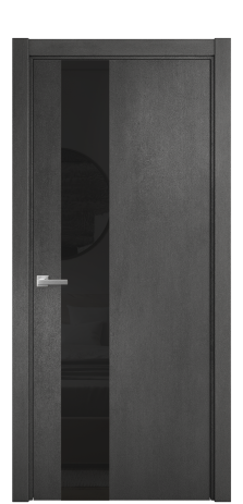 Дверь межкомнатная Vetro 14 Цвет Камень темный Покрытие ПВХ ORIGINAL Наличник L 75 Цена 33550