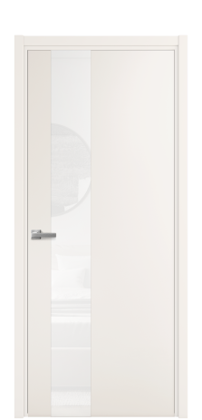 Дверь межкомнатная Vetro 14 Цвет Молочный Покрытие Эмаль  Наличник L 50 Цена 44675