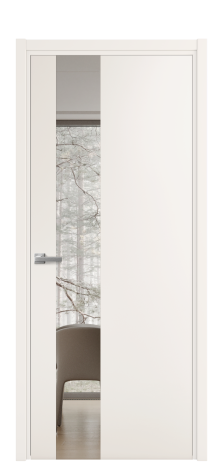 Дверь межкомнатная Vetro 14 Цвет Молочный Покрытие Эмаль  Наличник L 50 Цена 44675