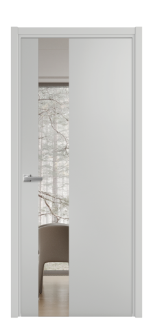 Дверь межкомнатная Vetro 14 Цвет Телегрей Покрытие Эмаль  Наличник L 50 Цена 44675