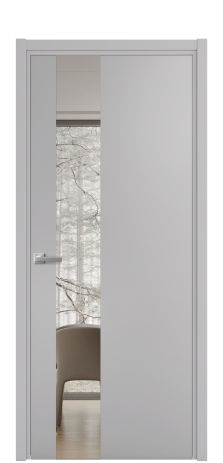 Дверь межкомнатная Vetro 14 Цвет Галечный Покрытие Эмаль  Наличник L 50 Цена 44675
