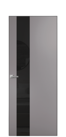 Дверь межкомнатная Vetro 14 Цвет Ирис Покрытие Эмаль  Наличник Скрытый короб хром Цена 61810