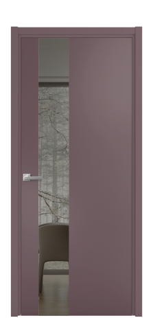 Дверь межкомнатная Vetro 14 Цвет Лиловый Покрытие Эмаль  Наличник L 50 Цена 45175