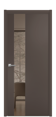 Дверь межкомнатная Vetro 14 Цвет Коричневый Покрытие Эмаль  Наличник L 50 Цена 45175