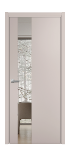 Дверь межкомнатная Vetro 14 Цвет Пудра Покрытие Эмаль  Наличник L 50 Цена 44675