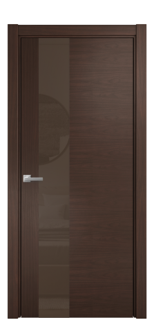Дверь межкомнатная Vetro 14 Цвет Каштановый Орех Покрытие Шпон натуральный  Наличник L 75 Цена 55050