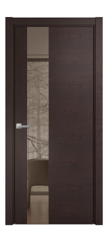 Дверь межкомнатная Vetro 14 Цвет Мореный Дуб Покрытие Шпон натуральный  Наличник L 75 Цена 51650