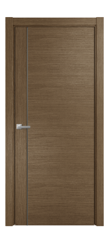 Дверь межкомнатная Ветро 17 Цвет Дуб Шоколад Покрытие Шпон масло  Наличник L 75 Цена 53675