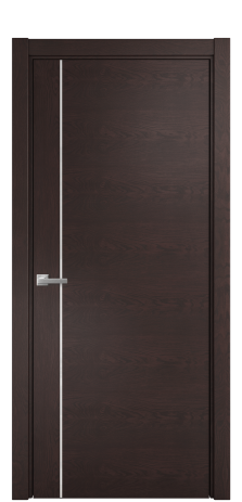 Дверь межкомнатная Vetro 17 Цвет Мореный Дуб Покрытие Шпон натуральный  Наличник L 75 Цена 51150