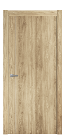 Дверь межкомнатная Slot 10-011 Цвет Орех NY светлый Покрытие ПВХ WOOD NATURAL Наличник L 75 Цена 28450