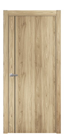 Дверь межкомнатная Slot 10-011 Цвет Орех NY светлый Покрытие ПВХ WOOD NATURAL Наличник L 75 Цена 28450
