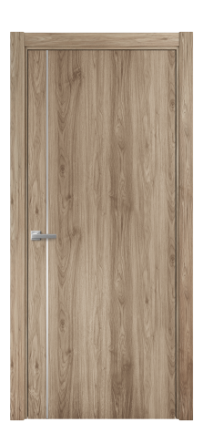 Дверь межкомнатная Slot 10-011 Цвет Орех NY смоук Покрытие ПВХ WOOD NATURAL Наличник L 75 Цена 28450
