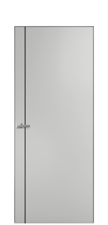 Дверь межкомнатная Slot 10-011 Цвет Телегрей Покрытие Эмаль  Наличник Скрытый короб хром Цена 58660