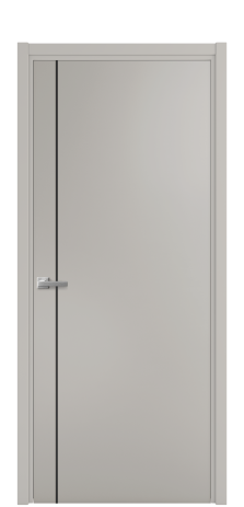 Дверь межкомнатная Slot 10-011 Цвет Серый Шелк Покрытие Эмаль  Наличник L 50 Цена 41525