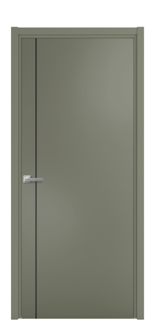 Дверь межкомнатная Slot 10-011 Цвет Зеленый Покрытие Эмаль  Наличник L 50 Цена 41525