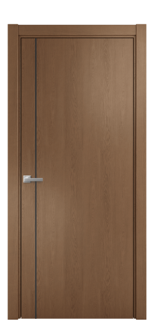 Дверь межкомнатная Slot 10-011 Цвет Дуб Темный Покрытие Шпон натуральный  Наличник L 75 Цена 48000