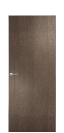 Дверь межкомнатная Slot 10-011 Цвет Дуб Марракеш Покрытие Шпон натуральный  Наличник Скрытый короб хром Цена 62960