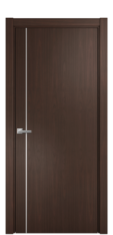 Дверь межкомнатная Slot 10-011 Цвет Каштановый Орех Покрытие Шпон натуральный  Наличник L 75 Цена 49450