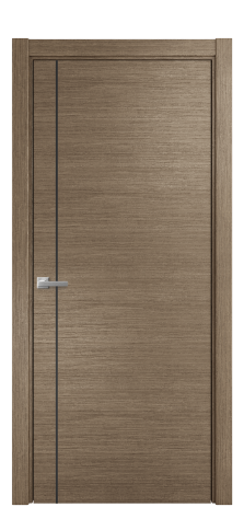 Дверь межкомнатная Slot 10-011 Цвет Дуб Кофе Покрытие Шпон масло  Наличник L 75 Цена 49925