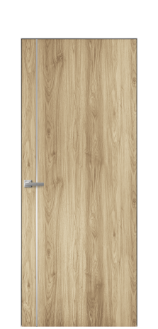 Дверь межкомнатная Слот 10-011 Цвет Орех светлый Покрытие ПВХ ПОД ДЕРЕВО Наличник Скрытый короб хром Цена 38100