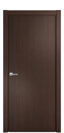 Дверь межкомнатная Слот 10-011 Цвет Каштановый Орех Покрытие Шпон натуральный  Наличник L 75 Цена 51900