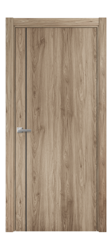 Дверь межкомнатная Slot 10-011 Цвет Орех NY смоук Покрытие ПВХ WOOD NATURAL Наличник L 75 Цена 31200
