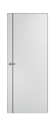 Дверь межкомнатная Slot 10-011 Цвет Облачный Покрытие Эмаль  Наличник Скрытый короб хром Цена 41250