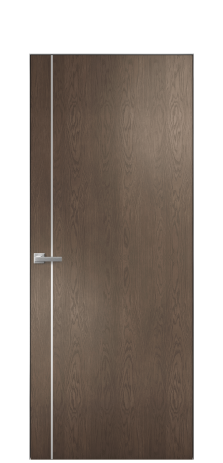 Дверь межкомнатная Slot 10-011 Цвет Дуб Марракеш Покрытие Шпон натуральный  Наличник Скрытый короб хром Цена 45150