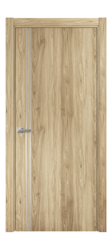 Дверь межкомнатная Slot 10-012 Цвет Орех NY светлый Покрытие ПВХ WOOD NATURAL Наличник L 75 Цена 28450