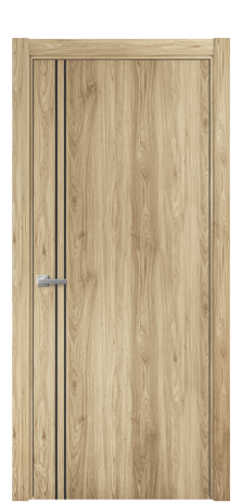 Дверь межкомнатная Slot 10-012 Цвет Орех NY светлый Покрытие ПВХ WOOD NATURAL Наличник L 75 Цена 28450