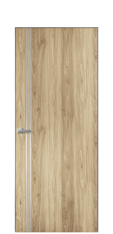 Дверь межкомнатная Slot 10-012 Цвет Орех NY светлый Покрытие ПВХ WOOD NATURAL Наличник Скрытый короб хром Цена 36910