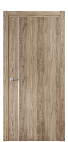 Дверь межкомнатная Slot 10-012 Цвет Орех NY смоук Покрытие ПВХ WOOD NATURAL Наличник L 75 Цена 28450
