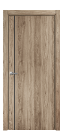 Дверь межкомнатная Slot 10-012 Цвет Орех NY смоук Покрытие ПВХ WOOD NATURAL Наличник L 75 Цена 28450