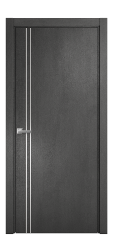 Дверь межкомнатная Slot 10-012 Цвет Камень темный Покрытие ПВХ ORIGINAL Наличник L 75 Цена 28450