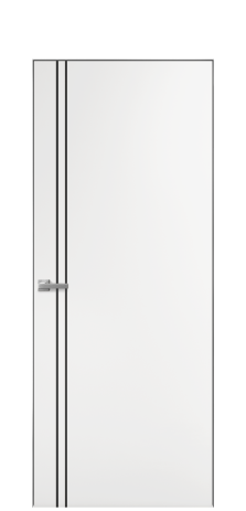 Дверь межкомнатная Slot 10-012 Цвет Белый Покрытие Эмаль  Наличник Скрытый короб хром Цена 50880